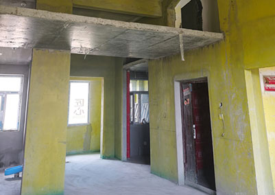 銀河太陽(yáng)城四期E15-1-802，120平米頂層斜脊閣樓，澆筑樓梯樓板